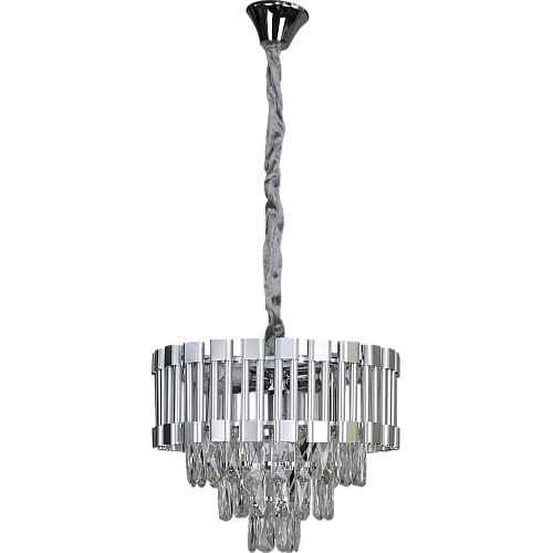 نجف مودرن فضي E14*5L قطر 400 ملم