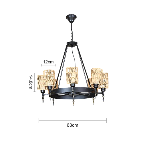 علاقي مودرن اسود E27*8