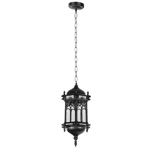 فانوس اسلامي خارجي علاقي خارجي اسود وسط المينيوم E27