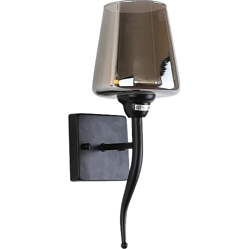  صورة منتج إضاءة جلو ويف جدارية مفرد مودرن اسود E27 موديل WA/C5284/1BK