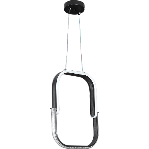 علاقي مودرن مستطيل اسود لون الانارة 3 اضاءات 30 سم 42 واط