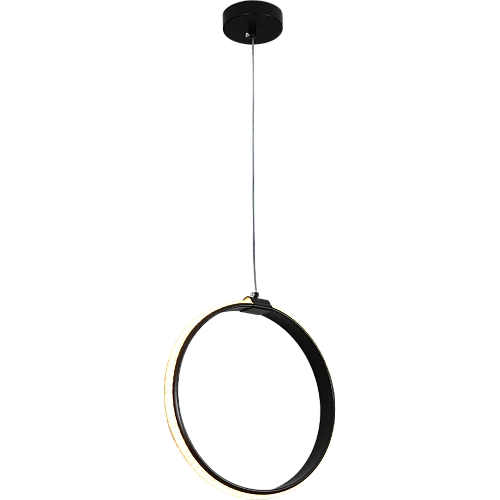 علاقي مودرن مدور اسود لون الانارة 3 اضاءات 30 سم 20 واط