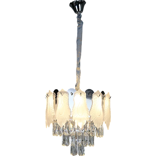 نجف مودرن فضي E14*5L قطر 40 سم