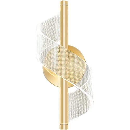 إضاءة أبليك حائط مفرد مودرن ذهبي لون الانارة 3اضاءات