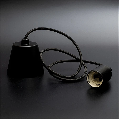 كبس علاقي طول 1 متر بلاستيك هولدر ابيض(سلك قماش)