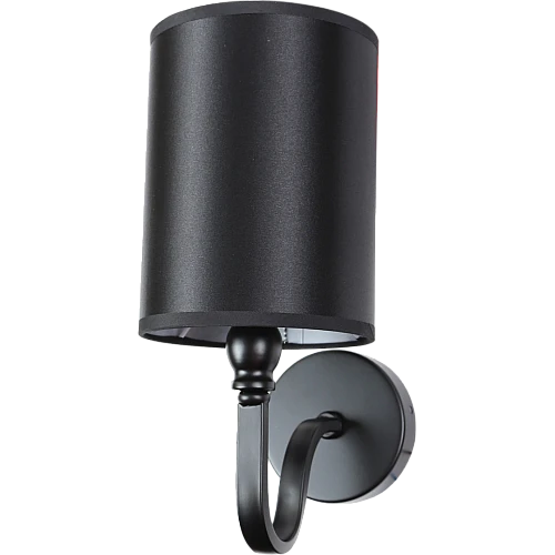 إضاءة جدارية مفرد اسود + طربوش ابيض E14*1