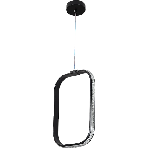 علاقي مودرن مستطيل اسود لون الانارة 3 اضاءات 30 سم 30 واط