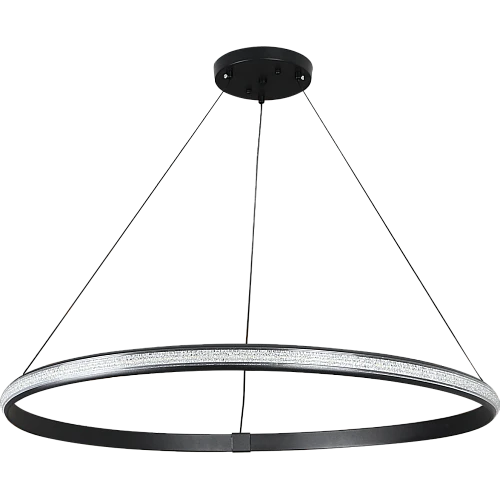 علاقي مودرن مدور اسود لون الانارة 3 اضاءات 80 سم 60 واط