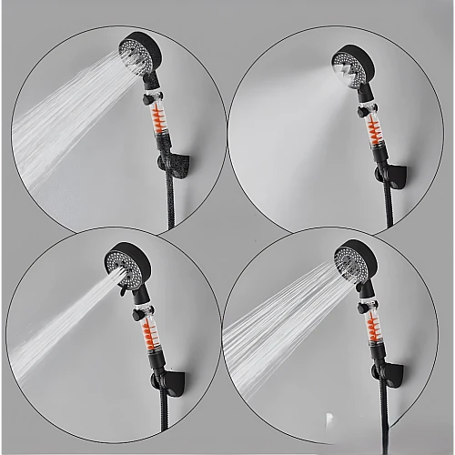 سماعة الدش العصرية باللون الأسود : لمسة من الفخامة لحمامك