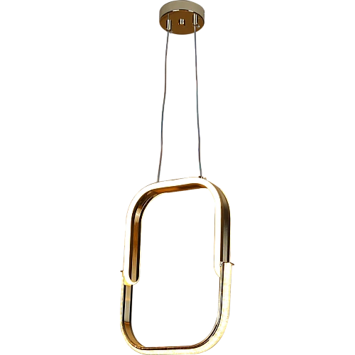 علاقي مودرن مستطيل ذهبي لون الانارة 3 اضاءات 30 سم 42 واط