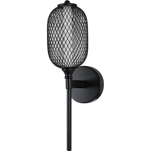 إضاءة جدارية مفرد شبك اسود لون الانارة 3اضاءات 3 واط