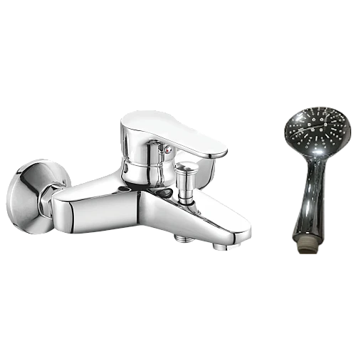 خلاط دش زنك مع سماعة بيضاوي طقم كروم