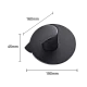 وجه مسكة خلاط دش مخفي دائري اسود مطفي فخم