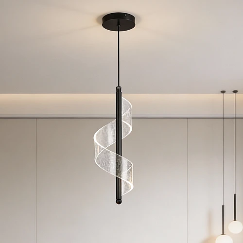 علاقي مفرد مودرن اسود لون الانارة 3اضاءات