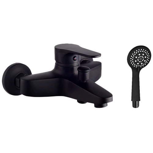 خلاط دش زنك مع سماعة بيضاوي طقم اسود