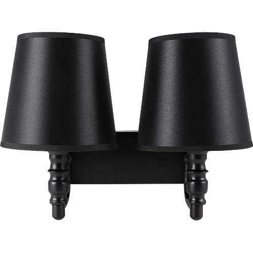 إضاءة جدارية مجوز اسود + طربوش اسود E14*2