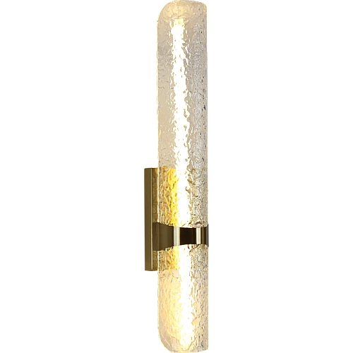 إضاءة جدارية مفرد زيتي لون الانارة 3اضاءات قزاز شفاف 7 واط