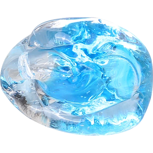 كرتون حجر كرستال ازرق كبير بالكرتون 400 حبة