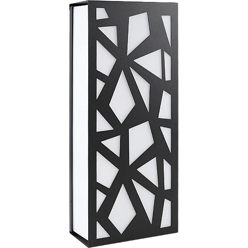 جداري بوابة مستطيل خارجي اسود لون الانارة اصفر 30 واط