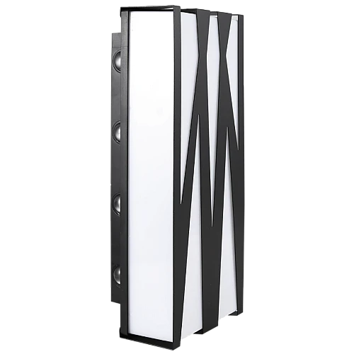 جداري بوابة مستطيل خارجي اسود لون الانارة اصفر 30 واط
