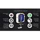 سخان ماء خزف عامودي 50 لتر