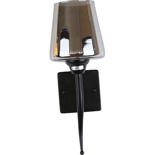  صورة منتج إضاءة جلو ويف جدارية مفرد مودرن اسود E27 موديل WA/C5284/1BK