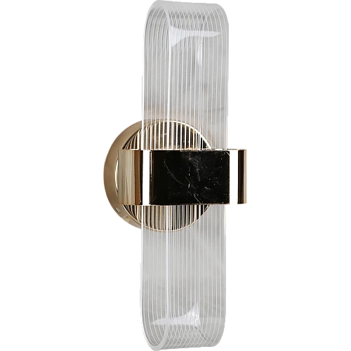 إضاءة جدارية اكريليك مودرن ذهبي لون الانارة 3 اضاءات 7 واط