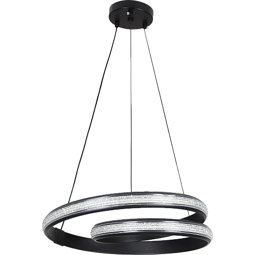 علاقي مودرن مدور حلزوني اسود لون الانارة 3 اضاءات 40 سم 48 واط