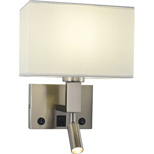 إضاءة أبليك حائط فندقي اسود لون الانارة الموجهه اصفر مع منفذ  USB+Tyep-C مع قاعدة لمبات تركيب E14*1