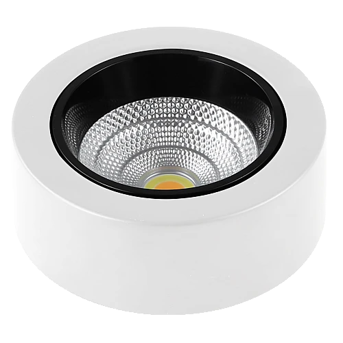 كشاف لطش COB مانع للتوهج المطور اسود + ابيض 18 واط 4CCT لون الانارة قابلة للتغيير (6,5K,4K,3K,3CO) 