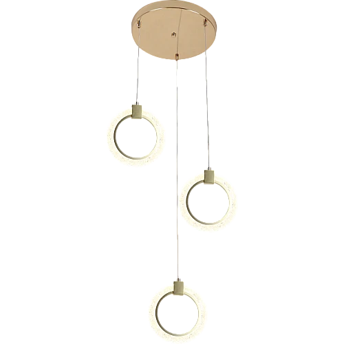 نجف مودرن ذهبي لون الانارة 3اضاءات 25 واط 