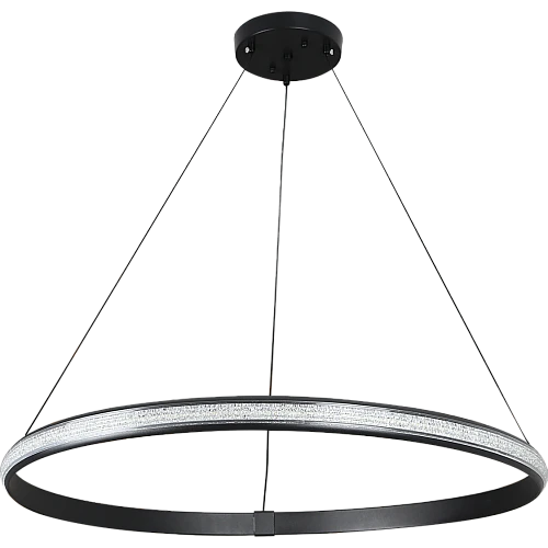 علاقي مودرن مدور اسود لون الانارة 3 اضاءات 60 سم 42 واط