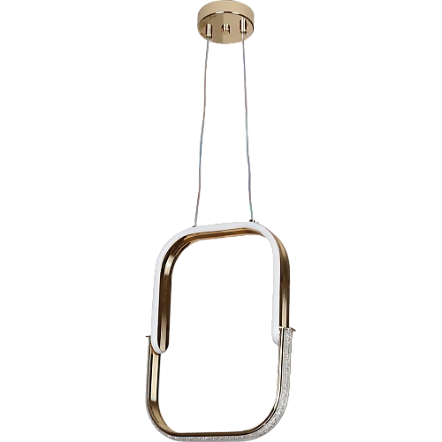 علاقي مودرن مستطيل ذهبي لون الانارة 3 اضاءات 30 سم 42 واط