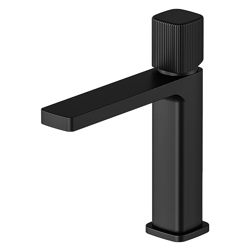 خلاط مغسلة قصير نحاس + زنك مودرن اسود+اسود