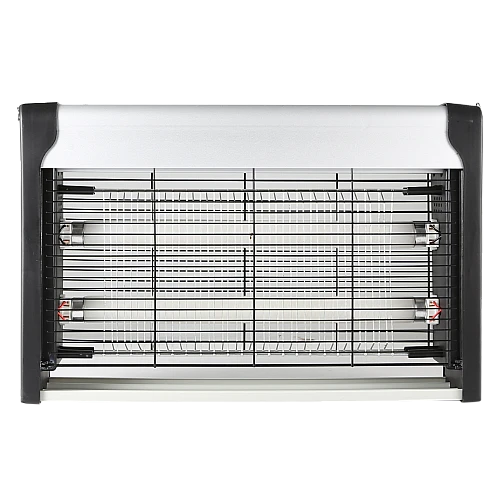  صورة منتج مصيدة ناموس فضي لون الانارة اسود مطور وعالي الجودة ضمان 3 سنوات موديل E106/2*10W/PLS/SL+BK