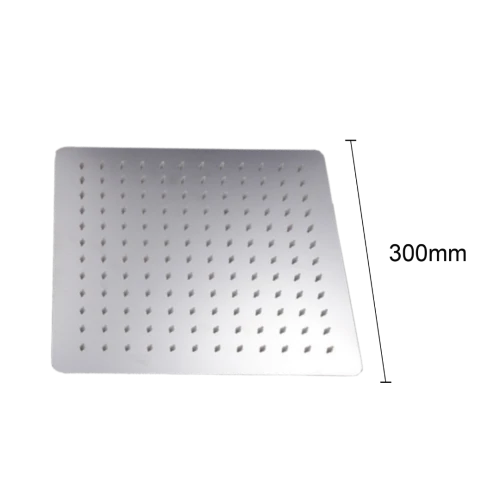 طاسة دش مطري ستانلس ستيل 304 مربع 30 سم كروم