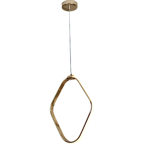 علاقي مودرن مربع ذهبي لون الانارة 3 اضاءات 30 سم 25 واط